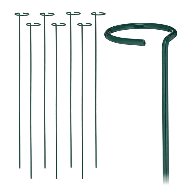 Tuteurs pour plantes en métal, lot de 8