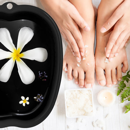 Bassin de bain de pieds en plastique avec picots de massage