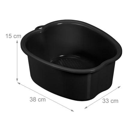 Bassin de bain de pieds en plastique avec picots de massage