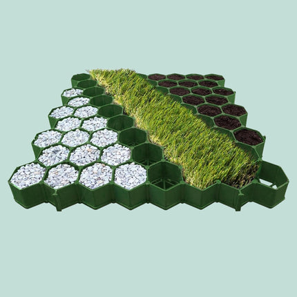 Grille de gazon en plastique pour la stabilisation du sol, 50 x 50 cm