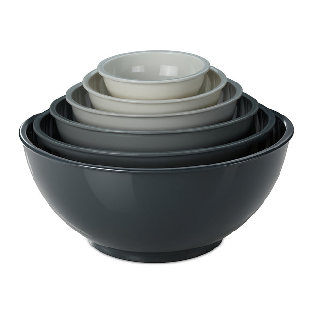 Ensemble de 6 bols à mélanger en plastique, design emboîtable