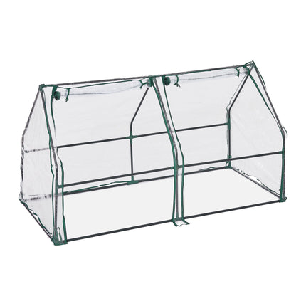 Plastic greenhouse PVC with 2 doors