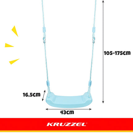 Balançoire en plastique - bleue 25446