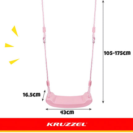 Balançoire en plastique - rose 25445