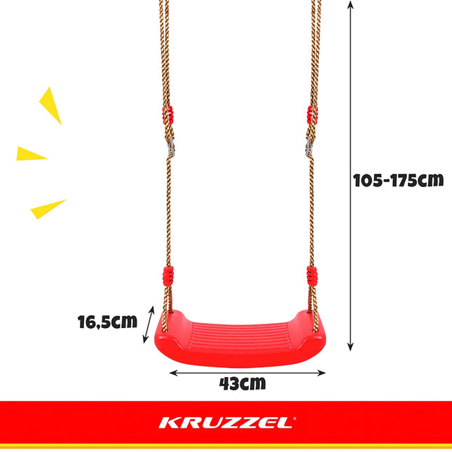 Kunststoffschaukel - rot 23555