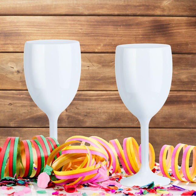 Verres à vin en plastique - lot de 12