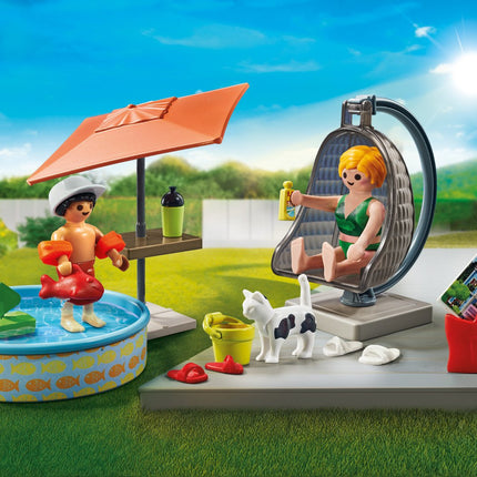 Playmobil City Life éclaboussant du plaisir dans le jardin 71476