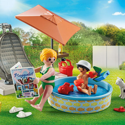 Playmobil City Life éclaboussant du plaisir dans le jardin 71476