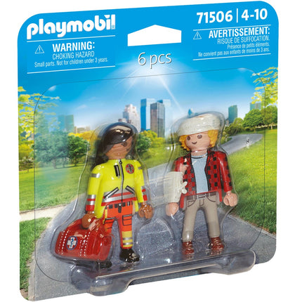Playmobil Duopacks Paramédical avec patient 71506
