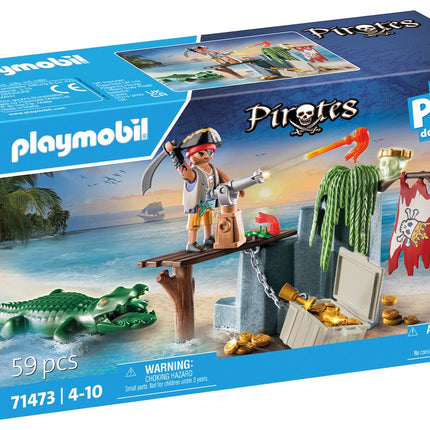 Playmobil Pirates Pirat mit Alligator 71473