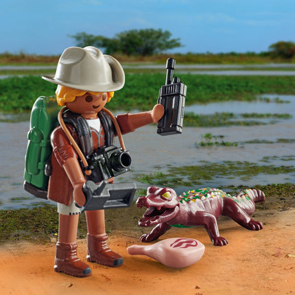 Playmobil Spécial Plus Chercheur Avec Jeune Caïman 71168
