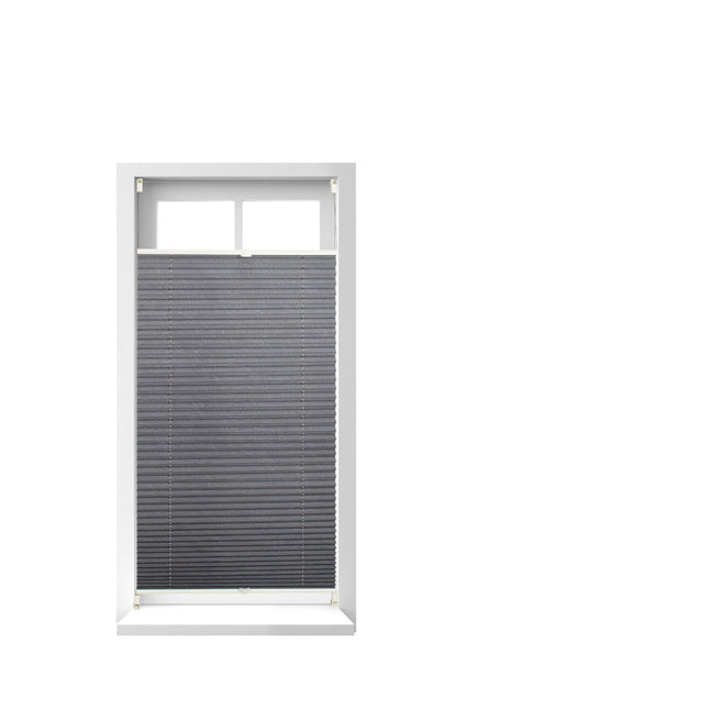 Store plissé gris sans perçage