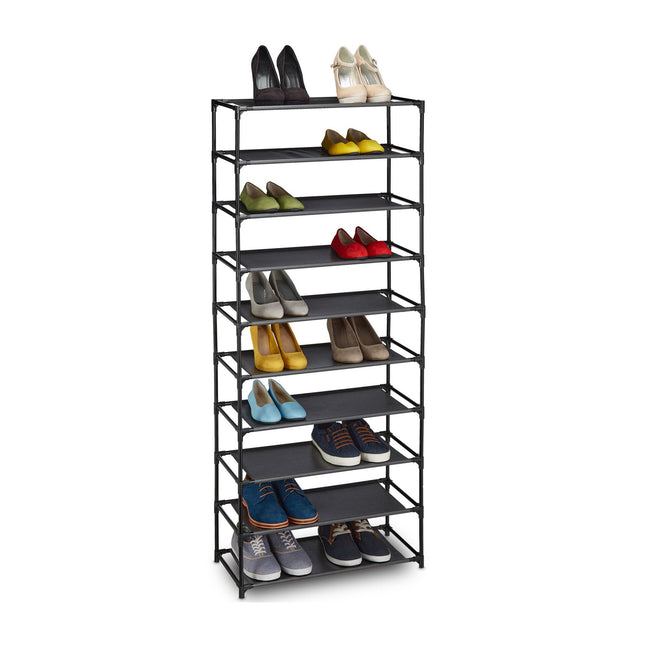 Système enfichable pour étagères à chaussures 10 niveaux