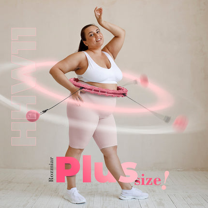 Cerceau lesté grande taille, rose clair
