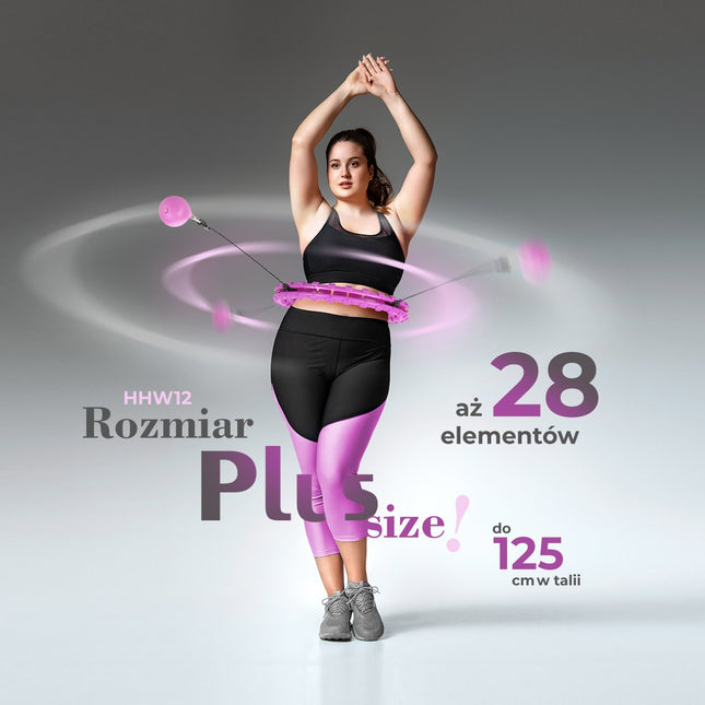 Gewichteter Hula-Hoop-Reifen für große Größen, Violett