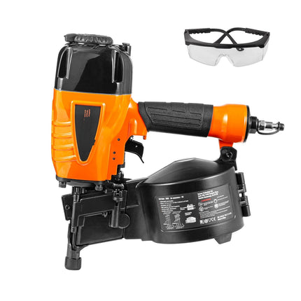 Pneumatic Coil Siding Nailer 15-Degree, Tool-Free Depth Adjust