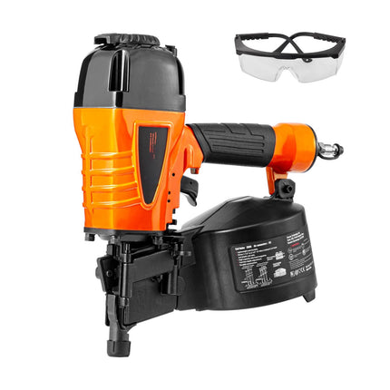 Pneumatic Coil Siding Nailer 15-Degree, Tool-Free Depth Adjust