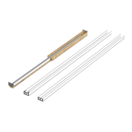 Pocket Door Frame Kit, 24-32 In, Soft Close, Steel