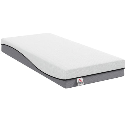 Matelas à ressorts ensachés avec mousse à mémoire de forme infusée au gel, thé vert, 200 x 90 x 20 cm