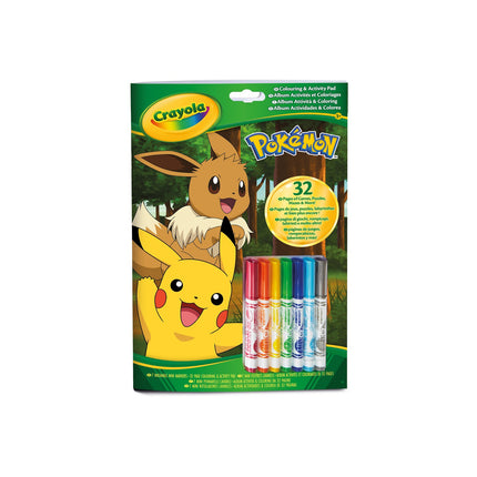 Coffret de coloriage et d'activités Pokémon avec marqueurs et pages Crayola