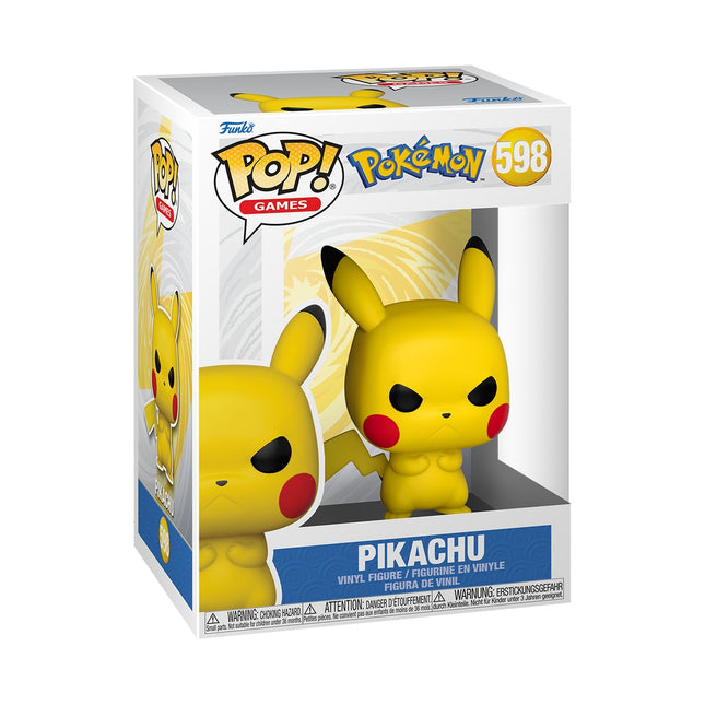 Figurine Funko Pop! Pokémon Pikachu Grognon, en vinyle, jouet de collection