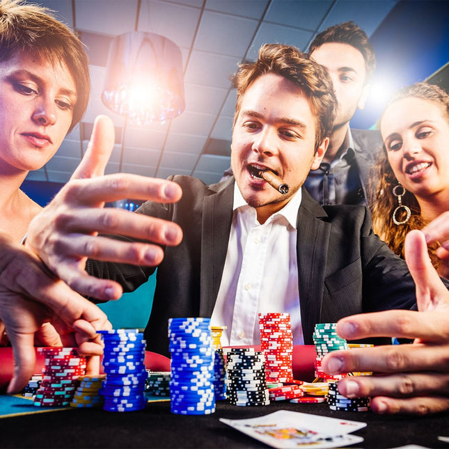 Coffret de 300 jetons de poker, Texas Hold'em, étui en aluminium