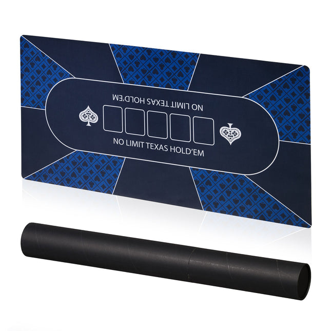 Tapis de table de poker antidérapant, 120 x 60 cm
