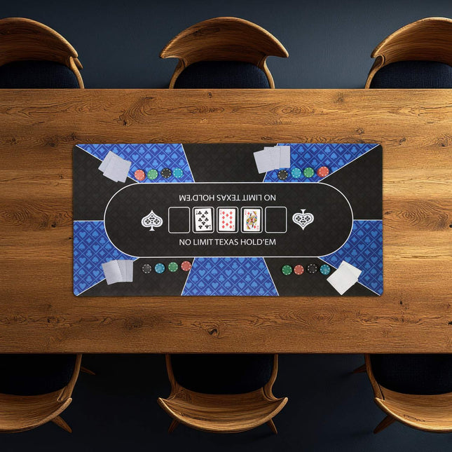 Tapis de table de poker, antidérapant, imperméable, 120 x 60 cm