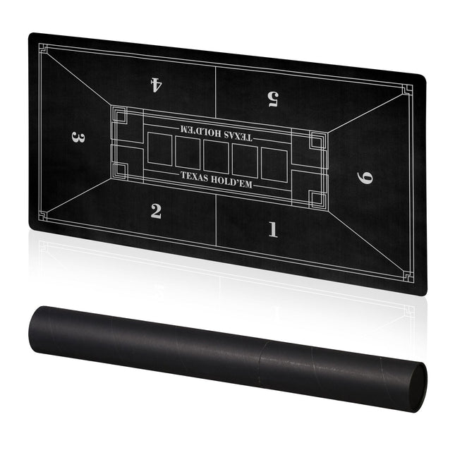 Tapis de table de poker, antidérapant, imperméable, 120 x 60 cm