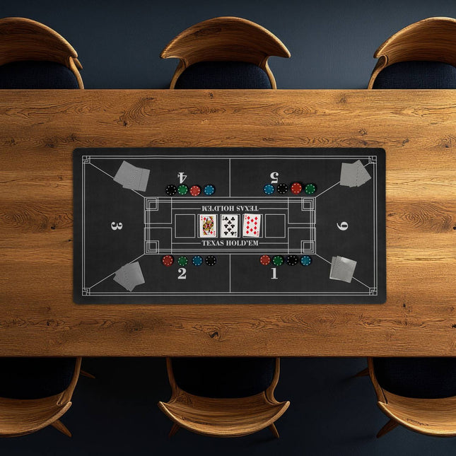 Tapis de table de poker, antidérapant, imperméable, 120 x 60 cm