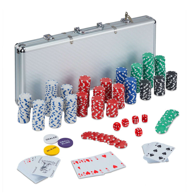 Pokertasche mit 500 Chips