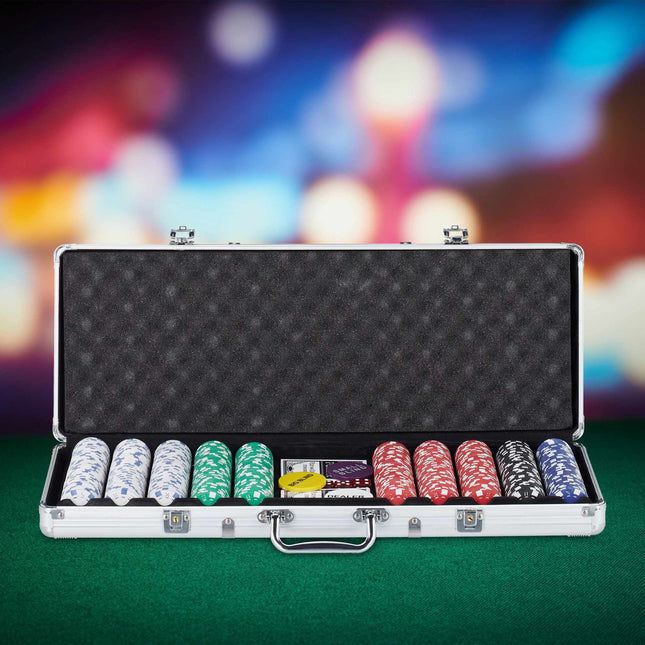 Pokertasche mit 500 Chips