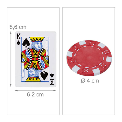 Pokerkoffer mit 100 Chips