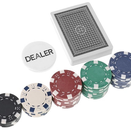 Poker - Set mit 300 Chips im HQ-Koffer 