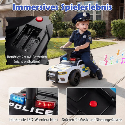 Polizei-Kinderfahrzeug mit Licht & Sound