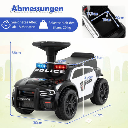 Voiture de police pour tout-petits avec lumières et sons