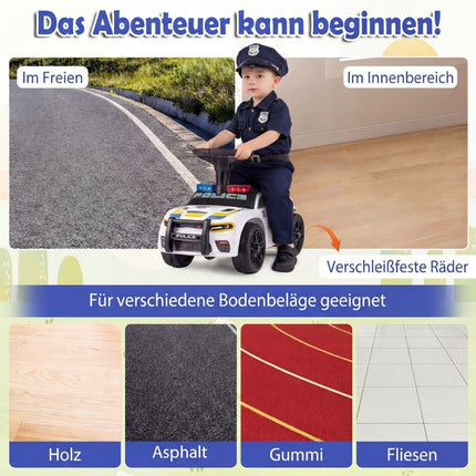 Polizei-Kinderfahrzeug mit Licht & Sound