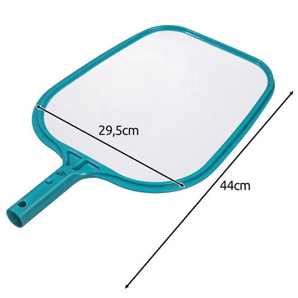Épuisette de nettoyage de piscine, plastique résistant, bleue