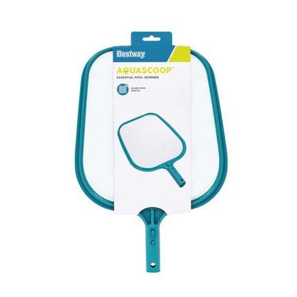 Épuisette de nettoyage de piscine, plastique résistant, bleue
