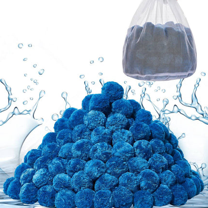Pool Filter Balls 1.4 Kg, Reusable Polyester, Wash Bag