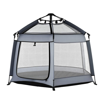 Pop-Up Baby Playpen With Canopy, UPF 50+, 59x59
