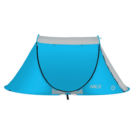 Strandmuschel Pop-Up, Blau, UV-Schutz