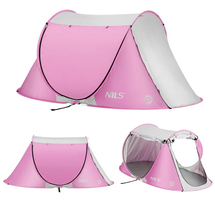 Pop-Up Strandzelt, Pink, UV-Schutz