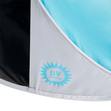 Pop-Up Strandzelt, Türkis-Grau, UV-Schutz