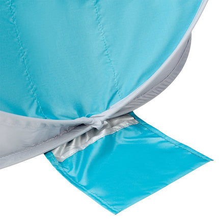 Pop-Up Strandzelt, Türkis-Grau, UV-Schutz