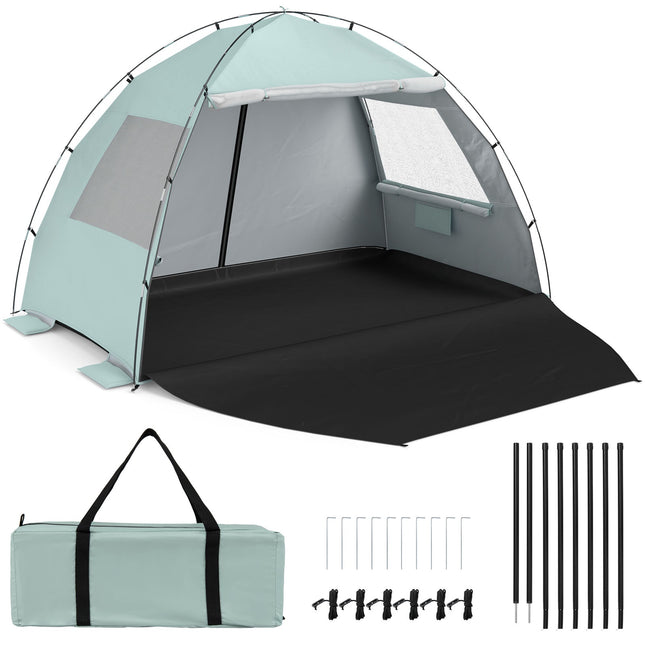 Pop-Up Strandzelt, UV-Schutz 50+, 5-6 Personen