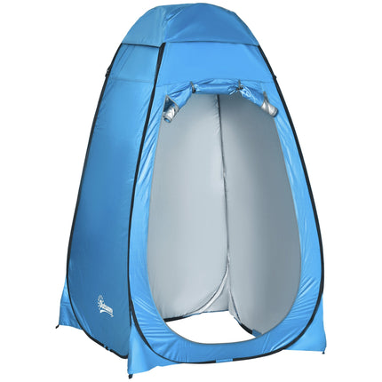 Tente de douche de camping pliable, bleu ciel, 120 x 120 x 190 cm