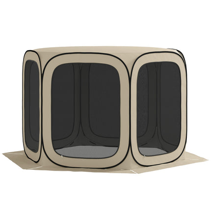 Tente de camping escamotable, portable, protection UPF50+, côtés en filet
