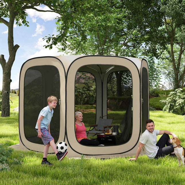 Pop-Up-Campingzelt, tragbar, UPF50+-Schutz, Seiten aus Netzgewebe