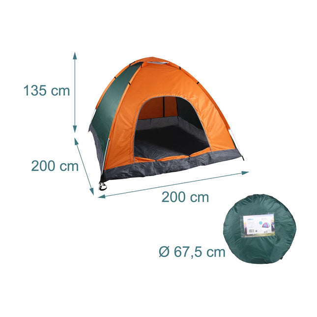 Pop-Up-Campingzelt für 3 Personen, wasserdicht & UV-beständig